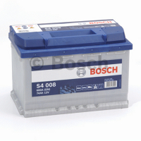 Аккумулятор автомобильный Bosch S4 008 Silver - 74 А/ч (0 092 S40 080) [-+]
