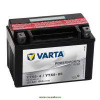 Мотоаккумулятор YTX9-BS Varta AGM Powersports - 8 А/ч (508 012 008) [+ -]