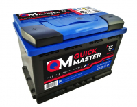 Аккумулятор автомобильный QuickMaster SP - 75 A/ч  [+-]