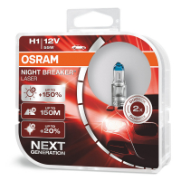Автолампа H1 Osram Night Breaker Laser Next Generation +150% (64150NL-HCB)