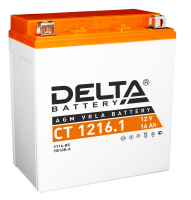 Мотоаккумулятор YTX16-BS Delta AGM - 16 А/ч 230 А (CT 1216.1)