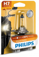Мотолампа H7 Philips Vision Moto +30 % (12972PRBW)