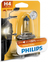 Мотолампа H4 Philips Vision Moto +30% (12342PRBW)