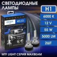 Светодиодные лампы H1 MTF MaxBeam 6000K  LED 5000lm (MB01K6)