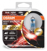 Автолампа H4 Osram Night Breaker 200 +200% (64193NB200-HCB)