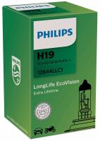 Автолампы H19 Philips LongLife EcoVision 3100K (12644LLC1)