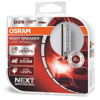 Ксеноновые лампы D2S Osram Xenarc Night Breaker Laser +200% (66240XNL-HCB)