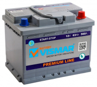 Аккумулятор Start-Stop автомобильный Vismar Premium EFB - 63 А/ч [-+]