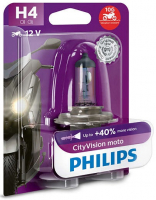 Мотолампа H4 Philips SityVision Moto +40% (12342CTVBW)