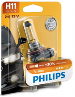 Автолампа H11 Philips Vision +30% (12362PRB1)