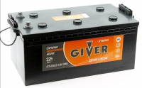 Грузовой аккумулятор Giver Hybrid - 225 А/ч европейская полярность (+-)