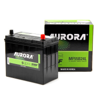 Аккумулятор автомобильный Aurora  Asia - 45 A/ч тонкие клеммы (B24L) [-+]