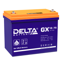 Аккумулятор Delta GX GEL - 75 A/ч (GX 12-75) - тяговый (для лодочных электромоторов)