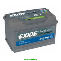 Аккумулятор автомобильный Exide Premium EA722 - 72 А/ч [-+]