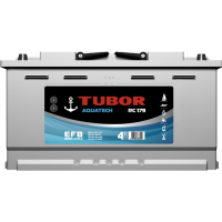 Аккумулятор Tubor Aquatech EFB - 100 A/ч (евро) - стартерно-тяговый (для лодочных электромоторов)