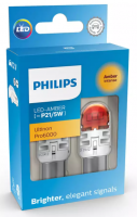 Светодиодные автолампы W21/5W Philips Ultinon Pro6000 SI LED Amber (11499AU60X2)