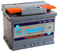 Аккумулятор автомобильный Vismar Premium - 60 А/ч [-+]
