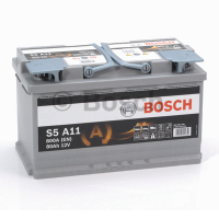 Аккумулятор Start-Stop автомобильный Bosch S5 A11 AGM - 80 A/ч (0 092 S5A 110) [-+]