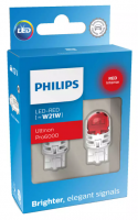 Светодиодные автолампы W21W Philips Ultinon Pro6000 SI LED Red (11065RU60X2)