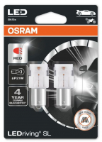 Светодиодные лампы P21W Osram LEDriving SL Red (7506DRP-02B)