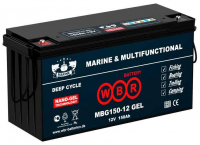 Аккумулятор WBR Marine MBG 150-12 GEL - 150 А/ч - тяговый (для лодочных электромоторов)