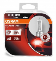 Автолампы H11 Osram Silverstar 2.0 +60% (64211SV2-HCB)