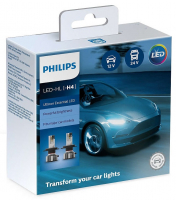 Светодиодные лампы H4 Philips Ultinon Essential LED 6500K (11342UE2X2)