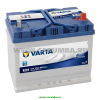 Аккумулятор автомобильный Varta Asia Blue Dynamic E23 - 70 А/ч (570 412 063, D26L) [-+]