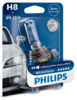 Автолампа H8 Philips White Vision 3700K (12360WHVB1)