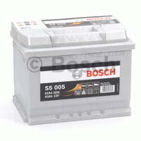 Аккумулятор автомобильный Bosch S5 005 Silver Plus - 63 А/ч (0 092 S50 050) [-+]