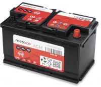Аккумулятор Start-Stop автомобильный Metaco AGM - 80 А/ч [-+]