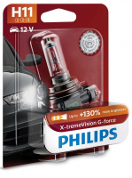 Автолампа H11 Philips X-tremeVision G-force +130% (12362XVGB1)