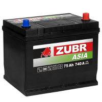 Аккумулятор автомобильный Zubr Premium Asia - 75 А/ч (D26L) [-+]