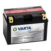 Мотоаккумулятор YT12A-BS Varta AGM Powersports - 11 А/ч (511 901 014, 511 901 016) [+ -]