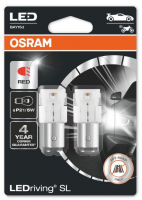 Светодиодные лампы P21/5W Osram LEDriving SL Red (7528DRP-02B)