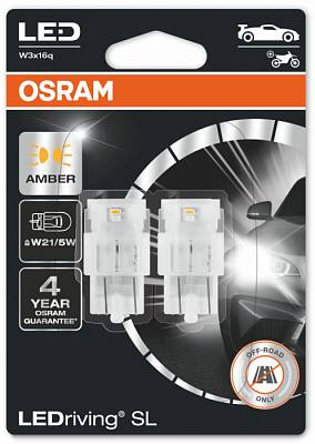 Светодиодные лампы W21/5W Osram LEDriving SL Amber (7515DYP-02B)