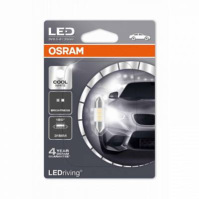 Светодиодная лампа C5W Osram LEDriving Standard gen.2 White 6000K (6431CW-01B) 31mm