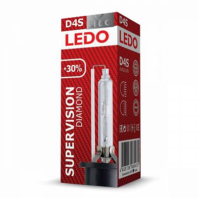 Лампа ксеноновая D4S Ledo Diamond Super Vision +30% 5000K (42402LDS)