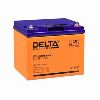 Аккумулятор Delta DTM L AGM - 40 А/ч (DTM 1240 L) UPS серия