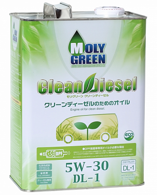 Моторное масло Molygreen Clean Diesel 5W-30 DL-1