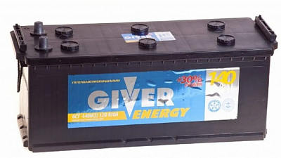Грузовой аккумулятор Giver Energy - 140 А/ч европейская полярность (+-)
