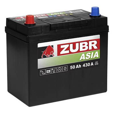 Аккумулятор автомобильный Zubr Premium Asia - 50 А/ч (B24R) [+-]