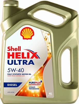 Моторное масло Shell Helix Ultra Diesel 5W-40 A3/B4