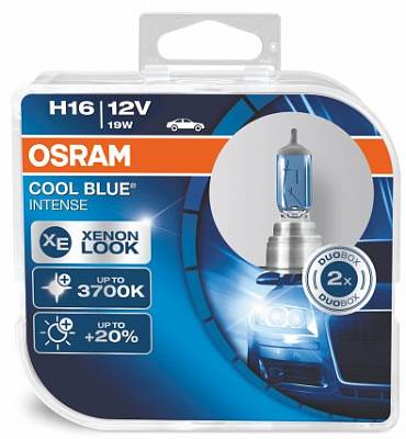 Автолампы H16 Osram Cool Blue Intense +20% 3700K (64219CBI-HCB)