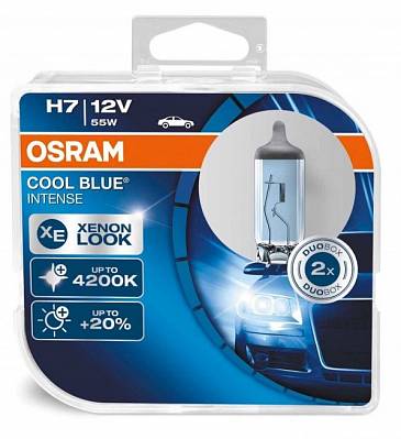 Автолампы H7 Osram Cool Blue Intense +20% 4200K (64210CBI-HCB)
