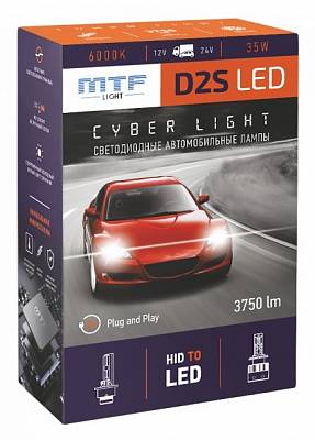 Светодиодные лампы D2S MTF Cyber Light 6000K LED (DPD2S6)