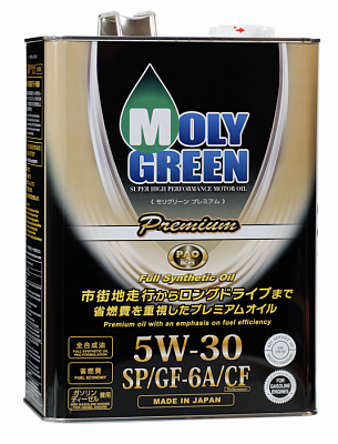 Моторное масло Molygreen Premium 5W-30 PAO SP, GF-6A