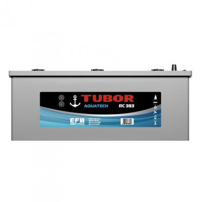 Аккумулятор Tubor Aquatech EFB - 190 А/ч (евро) - стартерно-тяговый (для лодочных электромоторов)