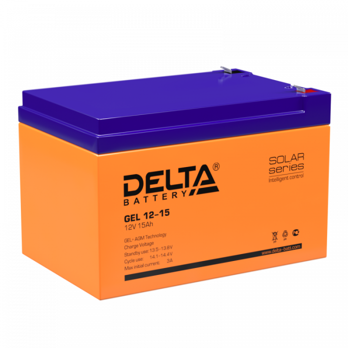 Аккумулятор Delta GEL - 15 А/ч (GEL 12-15)