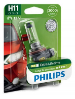 Автолампа H11 Philips LongLife EcoVision 3100K (12362LLECOB1)